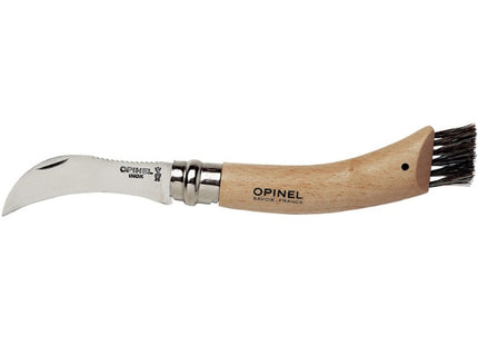 OPINEL COLTELLO PER FUNGHI CON MANICO IN FAGGIO LAMA INOX DA CM 8
