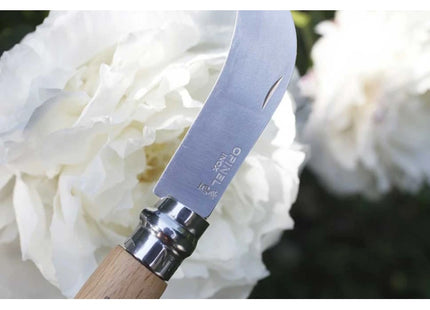 OPINEL COLTELLO FALCETTO DA INNESTO MANICO IN FAGGIO LAMA INOX DA CM 8