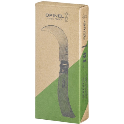 OPINEL COLTELLO FALCETTO CON MANICO IN FAGGIO LAMA INOX DA CM10