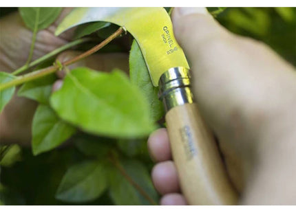 OPINEL COLTELLO FALCETTO CON MANICO IN FAGGIO LAMA INOX DA CM10