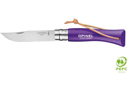 OPINEL COLTELLO AVVENTURIERO CON LACCIO LAMA INOX CM8 CON MANICO