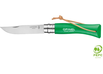 OPINEL COLTELLO AVVENTURIERO CON LACCIO LAMA INOX CM8 CON MANICO