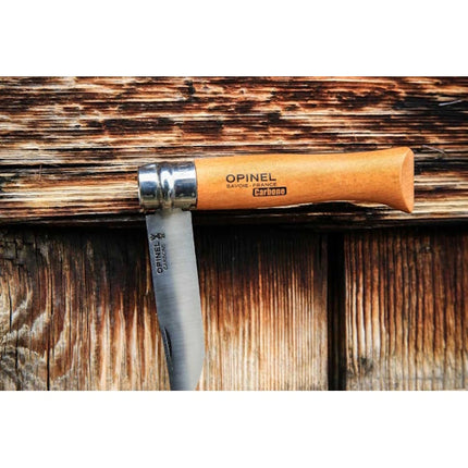OPINEL COLTELLO CLASSICO CON MANICO IN FAGGIO LAMA AL CARBONIO