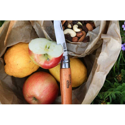 OPINEL COLTELLO CLASSICO CON MANICO IN FAGGIO LAMA AL CARBONIO