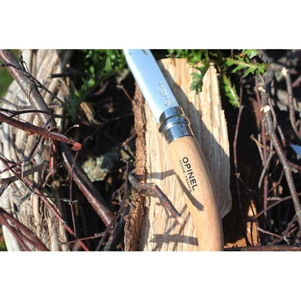 OPINEL COLTELLO DA GIARDINO CON MANICO IN FAGGIO LAMA INOX DA CM 8,5