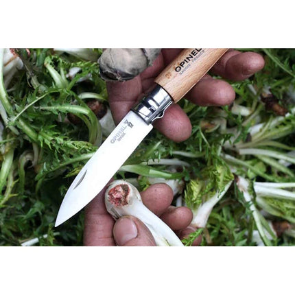 OPINEL COLTELLO DA GIARDINO CON MANICO IN FAGGIO LAMA INOX DA CM 8,5