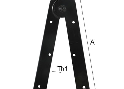 OM4 CERNIERA PER SCALA VERNICIATA NERA