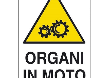 SEGNALE ORGANI IN MOTO IN ALLUMINIO MM300X200