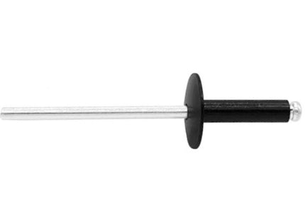 RIVIT RIVETTI IN LEGA DI ALLUMINIO TESTA LARGA NERO MM16 D.MM4,8X20