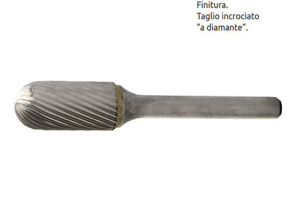 STELLA BIANCA FRESA ROTATIVA MD CILINDRICA TONDA TG4 CON GAMBO D.MM6