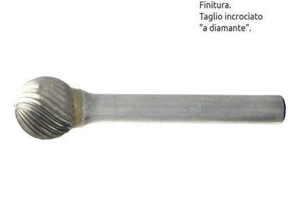 STELLA BIANCA FRESA ROTATIVA MD SFERICA TG 4 CON GAMBO D.MM6