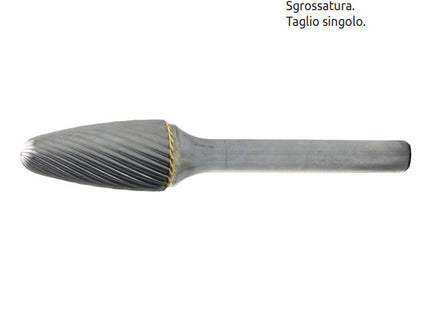 STELLA BIANCA FRESA ROTATIVA MD LANCIA RAGGIATA TG3 CON GAMBO D.MM6