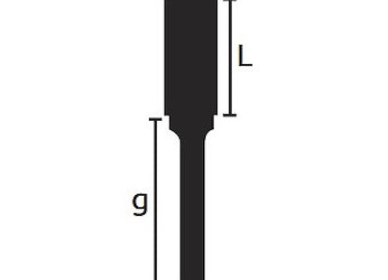 STELLA BIANCA FRESA ROTATIVA MD LANCIA RAGGIATA TG3 CON GAMBO D.MM6