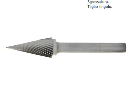 STELLA BIANCA FRESA ROTATIVA MD CONICA TG3 CON GAMBO D.MM6