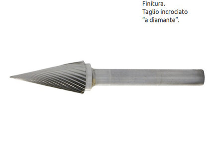 STELLA BIANCA FRESA ROTATIVA MD CONICA TG4 CON GAMBO D.MM6