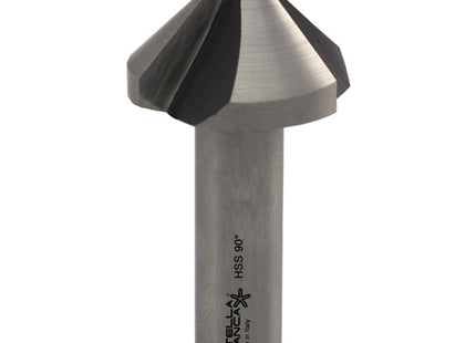 STELLA BIANCA SVASATORE 3 TAGLIENTI 90° IN HSS CON GAMBO