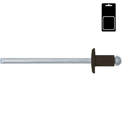 FRIULSIDER RIVETTI IN ALLUMINIO TESTA DI MORO IN CONF.BLISTER DA PZ100