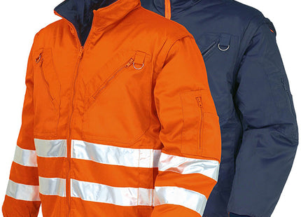 ISSA GIUBBINO PILOT REVERSIBILE ALTA VISIBILITA&apos; ARANCIO FLUO