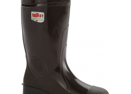 ISSA STIVALE DA LAVORO IN PVC COLORE MARRONE SRA
