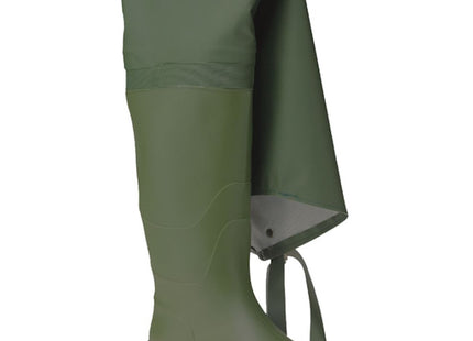 ISSA STIVALE IN PVC TUTTA COSCIA COLORE VERDE