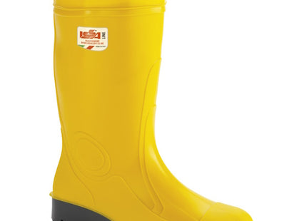 ISSA STIVALE DI SICUREZZA CON PUNTALE E LAMINA IN PVC GIALLO S5 SRA