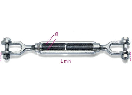 ROBUR TENDITORI A 2 FORCELLE ZINCATI ART.8009Z