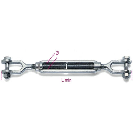 ROBUR BLISTER TENDITORI A 2 FORCELLE ZINCATI ART.8009Z-K