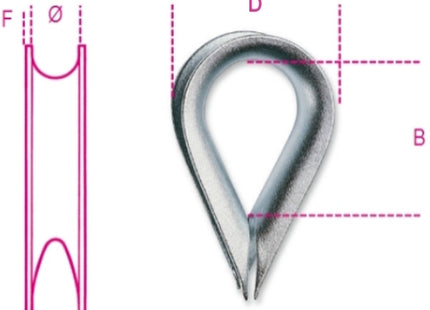 ROBUR RADANCE PER FUNE TIPO LEGGERO ZINCATA ART.8020