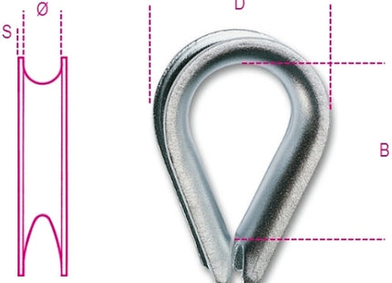 ROBUR RADANCE PER FUNE D.MM12 TIPO PESANTE ZINCATA ART.8021A