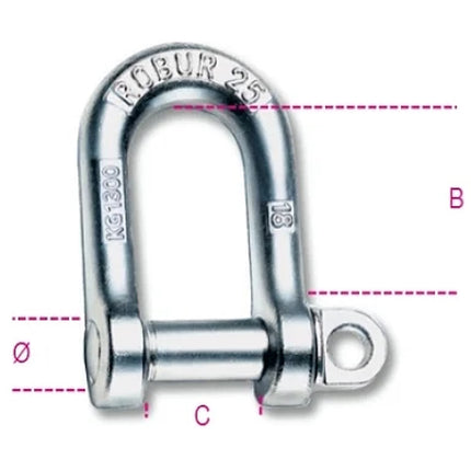ROBUR GRILLI PER SOLLEVAMENTO DIRITTI ACCIAIO ART.8025