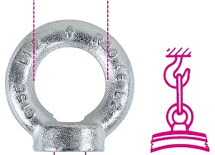 ROBUR GOLFARI PER SOLLEVAMENTO FEMMINA ZINCATI ART.8042EZ