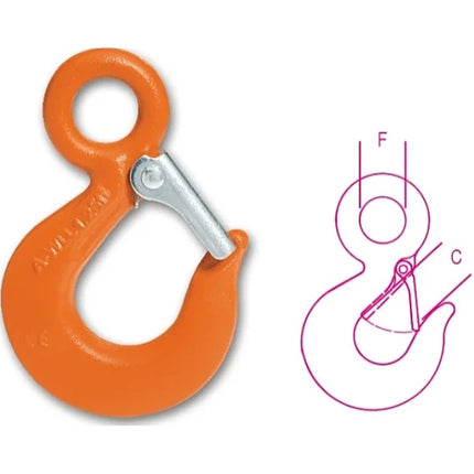 ROBUR GANCI SOLLEVAMENTO AD OCCHIO IN ACCIAIO ART.8055S
