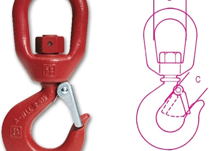 ROBUR GANCI SOLLEVAMENTO GIREVOLI IN ACCIAIO ART.8064S