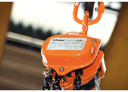 ROBUR PARANCO A CATENA ART.8143 CON CATENA DI CARICO/MANOVRA MT3