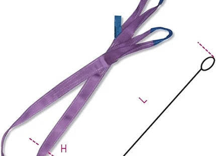 ROBUR FASCIA DI SOLLEVAMENTO ART.8150 WLL KG1000 COLORE VIOLA