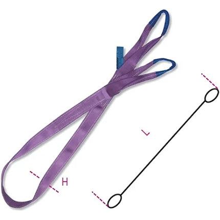 ROBUR FASCIA DI SOLLEVAMENTO ART.8150 WLL KG1000 COLORE VIOLA