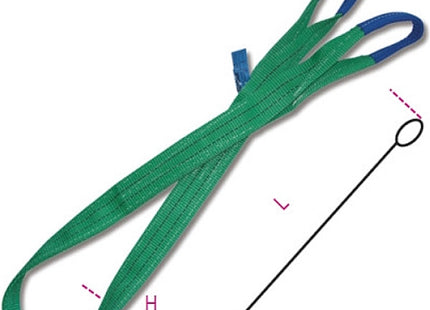 ROBUR FASCIA DI SOLLEVAMENTO ART.8153 WLL KG2000 COLORE VERDE