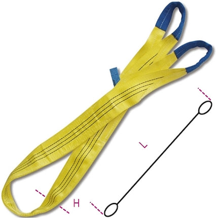 ROBUR FASCIA DI SOLLEVAMENTO ART.8156 WLL KG3000 COLORE GIALLO