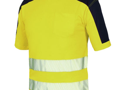 ISSA T-SHIRT ALTA VISIBILITA&apos; GIALLO FLUO/BLU NAVY