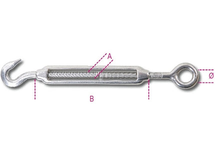ROBUR INOX AISI 316 TENDITORI AD OCCHIO E GANCIO ART.8206
