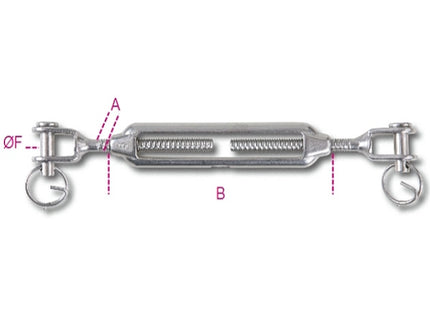 ROBUR INOX AISI 316 TENDITORI A 2 FORCELLE ART.8209