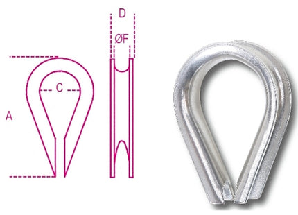 ROBUR INOX AISI 316 RADANCE TIPO PESANTE PER FUNE ART.8220