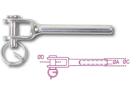 ROBUR INOX AISI 316 TERMINALI A FORCELLA ART.8285