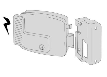 CISA ELETTROSERRATURA DA APPLICARE CON APERTURA ESTERNA