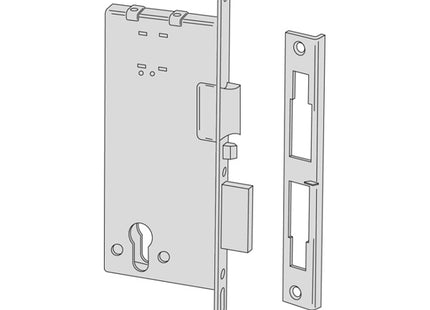 CISA ELETTROSERRATURA DA INFILARE PER MONTANTI FRONTALE MM.22