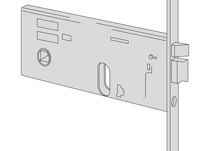 CISA ELETTROSERRATURA DA INFILARE PER FASCE H.MM64 FRONTALE MM20 AMBIDX
