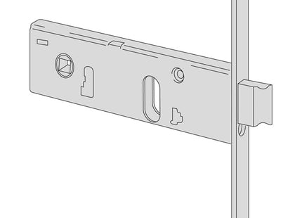 CISA SERRATURA DA INFILARE PER FASCE H.MM44 FRONTALE MM16 AMBIDX