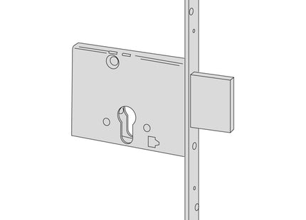 CISA SERRATURA DA INFILARE A CILINDRO YALE AMBIDESTRA