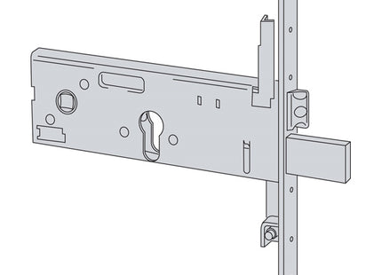 CISA SERRATURA DA INFILARE PER FASCE H.MM64 AMBIDESTRA