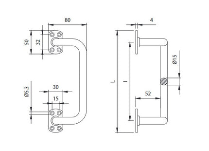 COMUNELLO MANIGLIONE ZANCATO ART.675 COLORE NERO